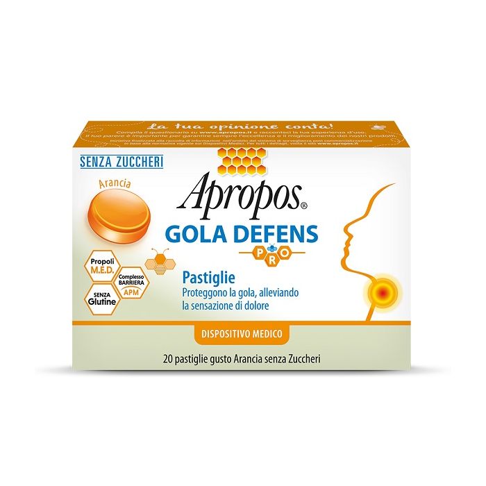 AproposGola Defens Pro 20 Lozenges Orange Sugar-Free