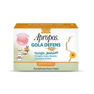 AproposGola Defens Pro 20 Lozenges Junior Cream Strawberry