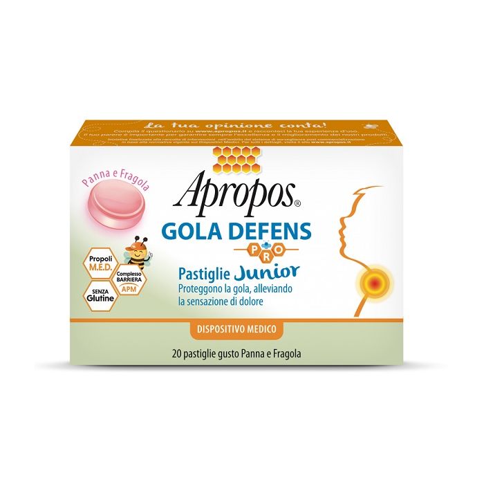 AproposGola Defens Pro 20 Lozenges Junior Cream Strawberry
