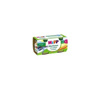 HIPP OMOG MERLUZZO/CAR/POT 2X80G