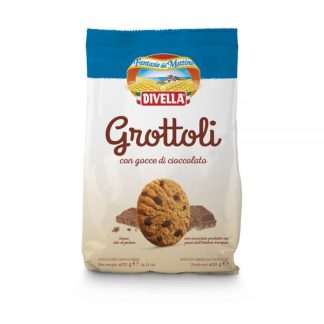 Divella - Печенье Grottoli с шоколадной крошкой - 400 г