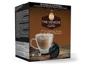 Tre Venezie - 16 капсул Cortado, совместимых с Dolce Gusto, - 100,8 г