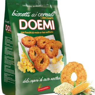 Doemi - Зерновое печенье с кукурузными хлопьями и воздушным рисом - 500 г