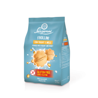Lazzaroni - Безглютеновое печенье с йогуртом и медом - 200 г