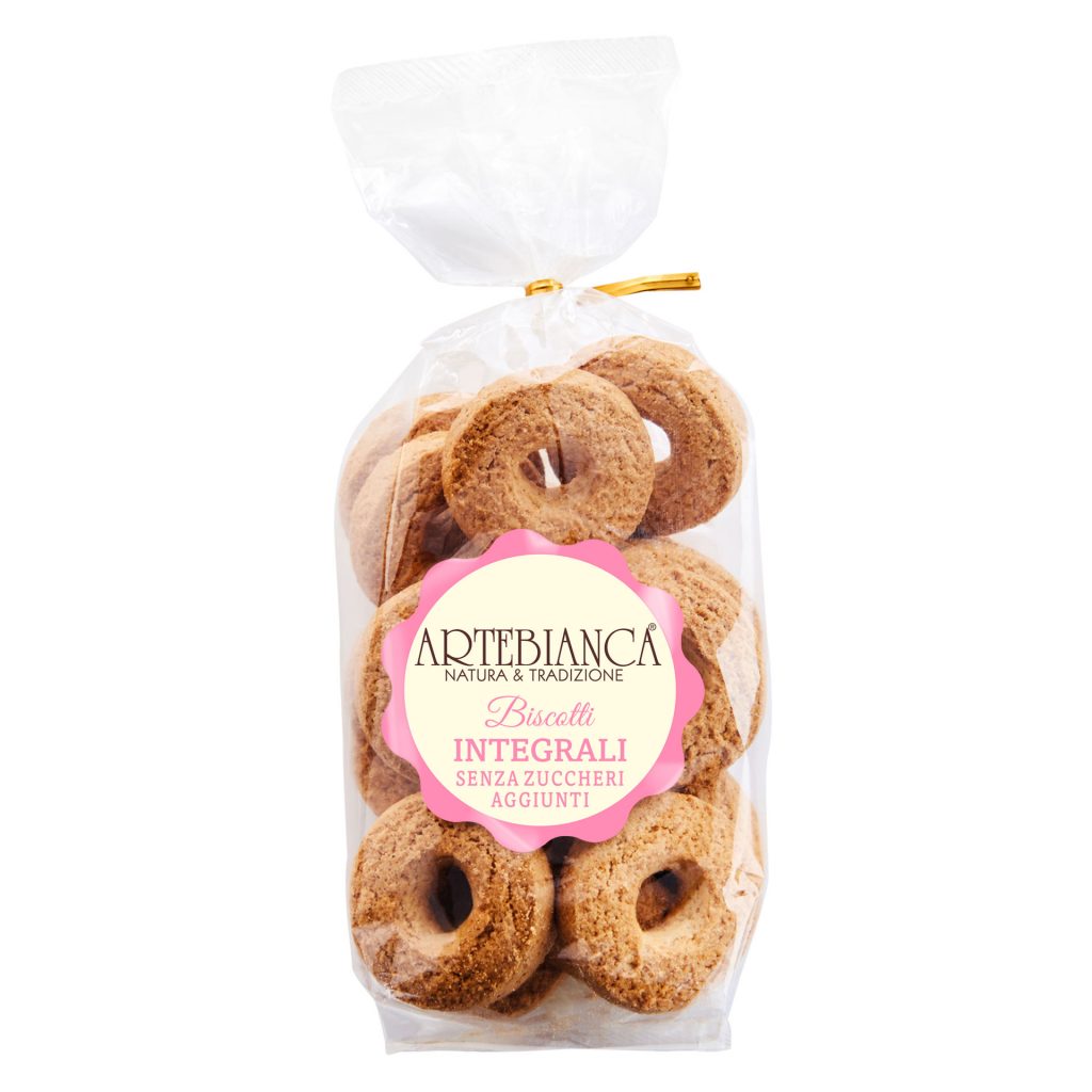 Arte Bianca - Цельнозерновое печенье без добавления сахара - 300 г