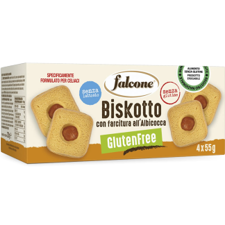 Falcone - Безглютеновое абрикосовое печенье - 220 г