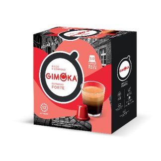 Кофе Gimoka Nespresso*, совместимый с кофеварками, Крепкая смесь, 50 капсул.