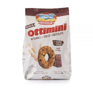 Divella - Цельнозерновой хлеб Ottimani с шоколадной крошкой - 350 г