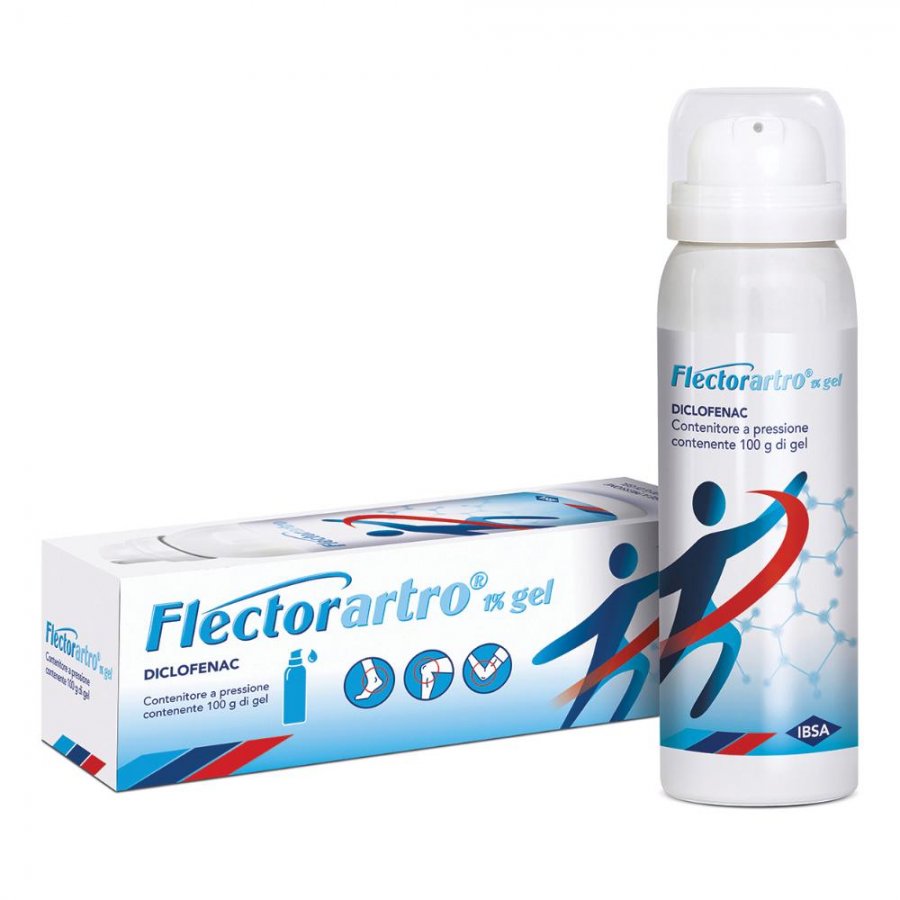 Flectorartro Gel 100g 1% press - Farmaco per Uso Topico per Dolori Articolari e Muscolari