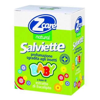Zcare Natural Salviette Baby - 10 Salviette a Base di Essenze Naturali