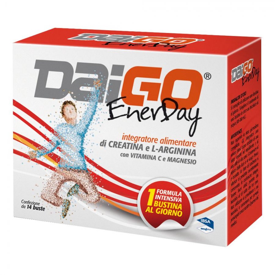 Daigo Enerday 14 Bustine - Integratore di Creatina e Vitamine per Energia e Resistenza