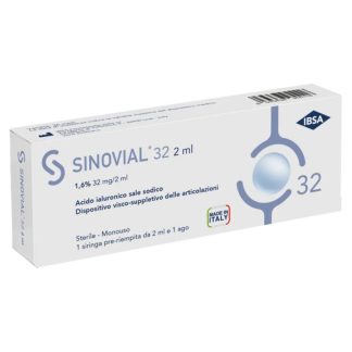 Sinovial Siringa 1,6% 32 mg/2 ml, 1 siringa