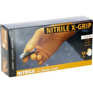 Kerbl Guanti Monouso Nitril X-Grip Arancia